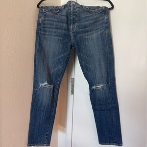 7 For All Mankind Josefina Slim Boyfriend Jeans High Rise- Medium Wash, Size 26